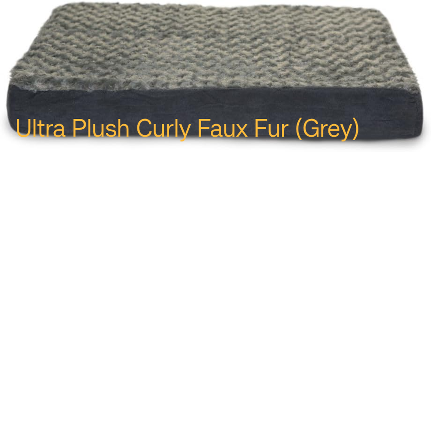 Cooling Gel Dog Bed for Medium/Big Dogs W/ Removable Washable Cover, for Dogs from 35 Lbs up to 125 Lbs - Berber & Suede Blanket Top Mattress