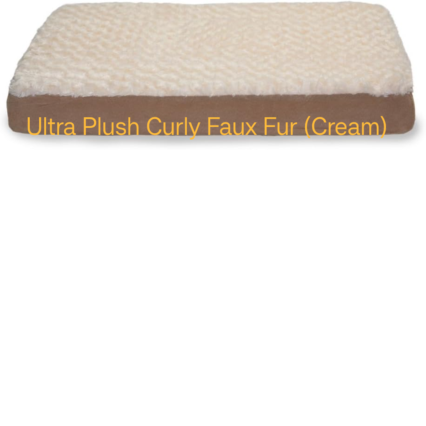 Cooling Gel Dog Bed for Medium/Big Dogs W/ Removable Washable Cover, for Dogs from 35 Lbs up to 125 Lbs - Berber & Suede Blanket Top Mattress